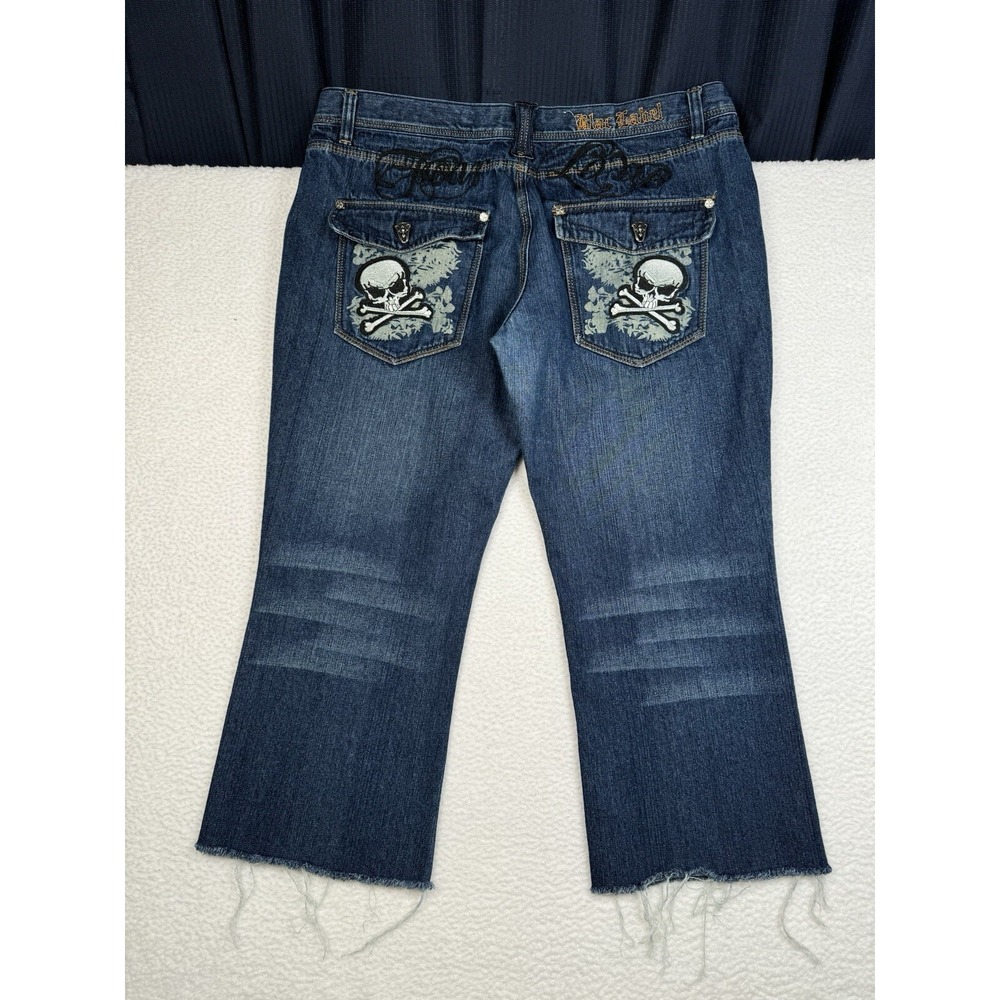 Vintage Y2K BLAC LABEL Skull Jeans Cutoff - Men's 42 - Fits 41x25